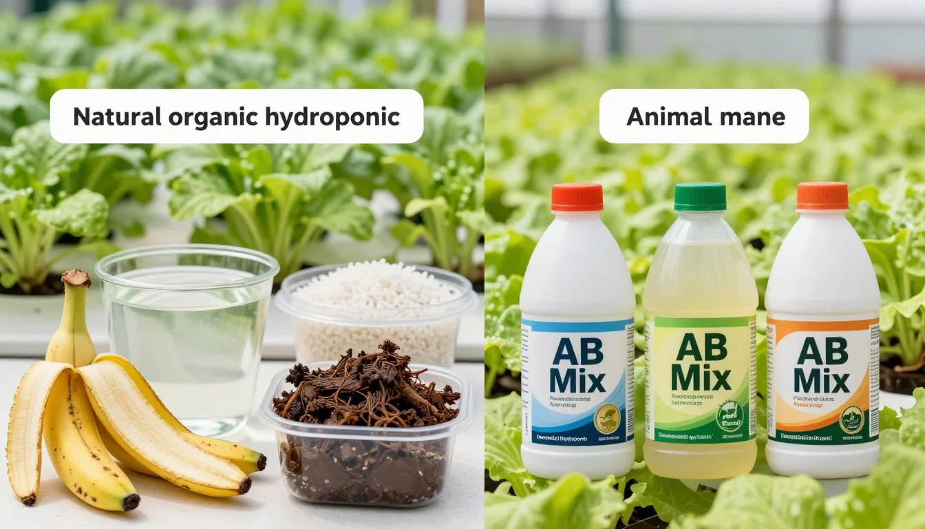 nutrisi hidroponik alami dibanding dengan yang sudah jadi nutrisi hidroponik