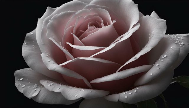 gambar bunga mawar dengan latar belakang hitam