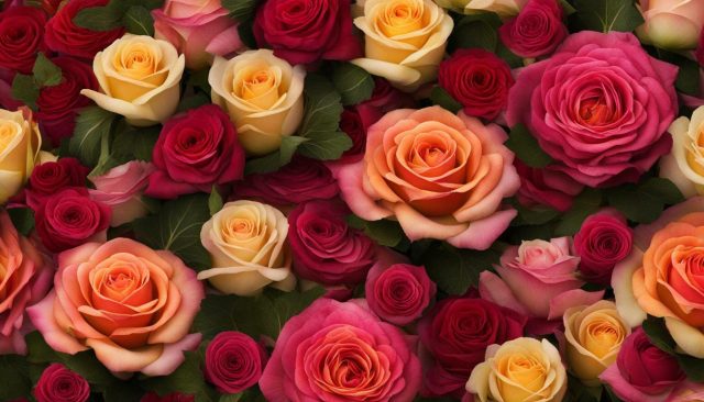 gambar bunga mawar kubis dan mawar double delight