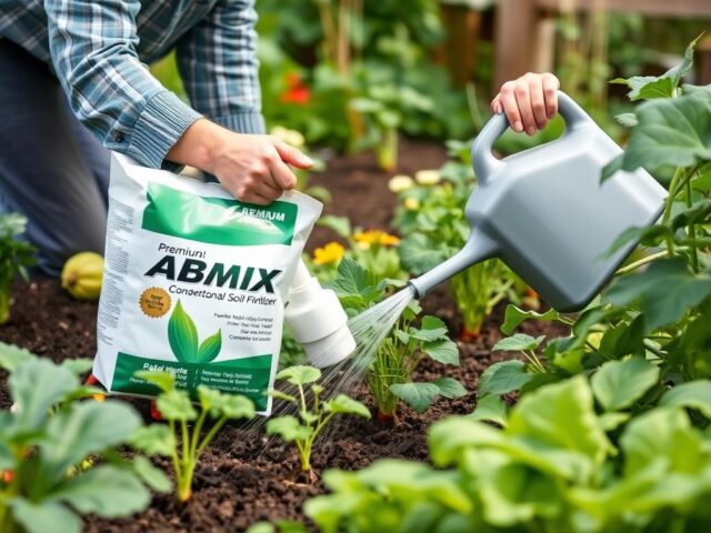 Aplikasi Pupuk ABMIX Premium pada tanaman konvensional di tanah Aplikasi Pupuk ABMIX Premium pada tanaman konvensional di tanah