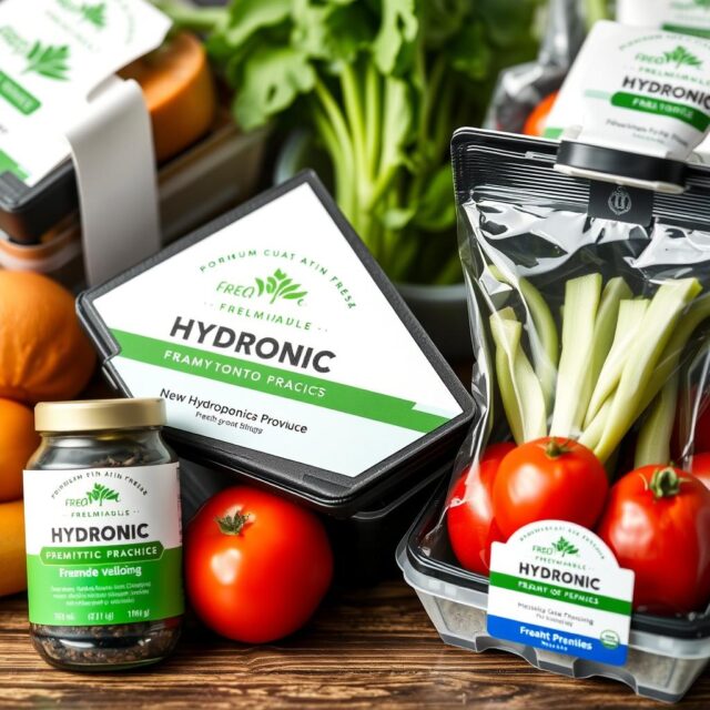 Branding produk hidroponik premium
