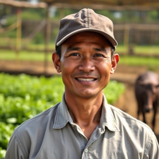 Foto Pak Budi, petani hidroponik profesional yang menggunakan Pupuk ABMIX Premium Foto Pak Budi, petani hidroponik profesional yang menggunakan Pupuk ABMIX Premium