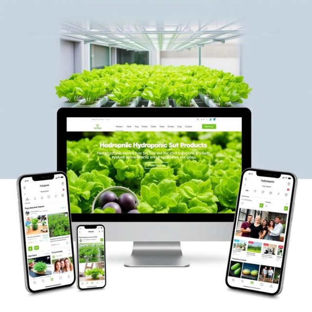 Pemasaran digital produk hidroponik