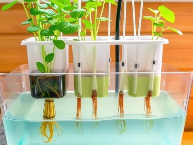 Sistem hidroponik Wick (Sumbu)