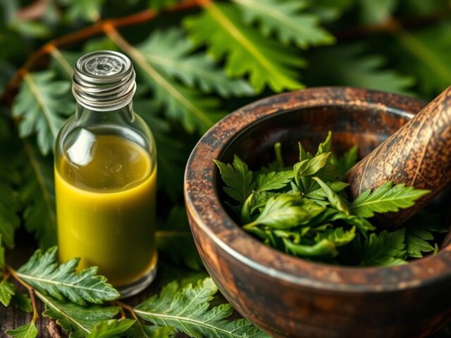 Daun mimba dan ekstraknya untuk pestisida nabati