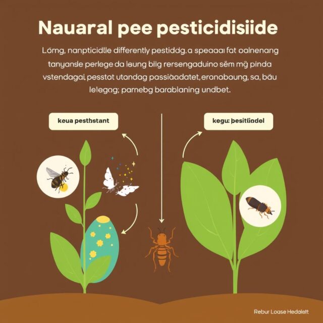 Ilustrasi mekanisme kerja pestisida nabati pada hama
