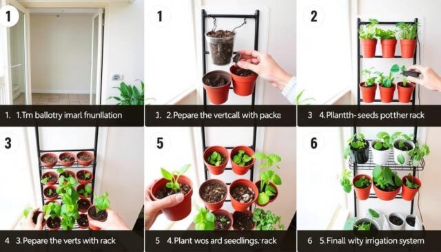 Langkah-langkah membuat kebun vertikal balkon 1 meter Langkah-langkah membuat kebun vertikal balkon 1 meter