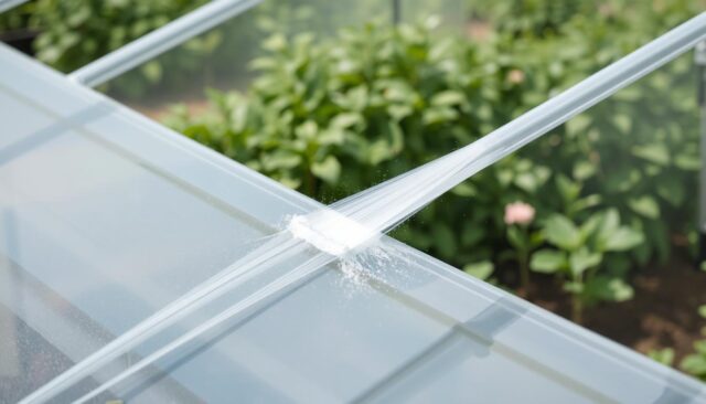 Perawatan dan pembersihan plastik UV greenhouse