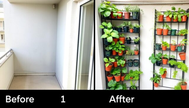 Perbandingan-balkon-sebelum-dan-sesudah-dibuat-kebun-vertikal-1-meter-1 Perbandingan balkon sebelum dan sesudah dibuat kebun vertikal 1 meter