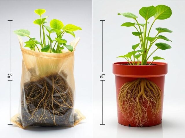 Perbandingan sistem akar tanaman dalam planter bag vs pot tradisional Perbandingan sistem akar tanaman dalam planter bag vs pot tradisional