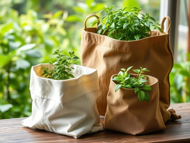 Planter bag dari bahan daur ulang ramah lingkungan Planter bag dari bahan daur ulang ramah lingkungan