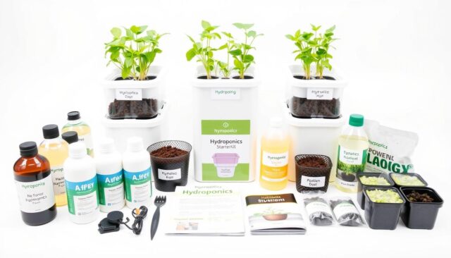 Starter kit hidroponik lengkap dengan semua komponen untuk pemula