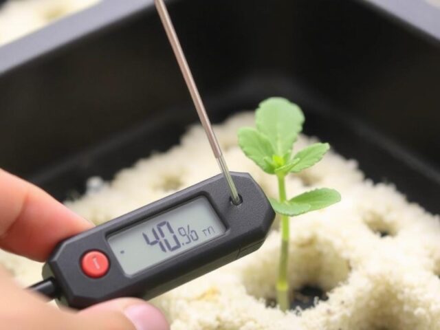 Penggunaan moisture meter untuk mengukur kelembapan rockwool dengan tepat dan menjaga kelembapan agar akar sehat Penggunaan moisture meter untuk mengukur kelembapan rockwool dengan tepat dan menjaga kelembapan agar akar sehat