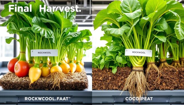 Perbandingan hasil panen tanaman hidroponik menggunakan Rockwool dan Cocopeat Perbandingan hasil panen tanaman hidroponik menggunakan Rockwool dan Cocopeat
