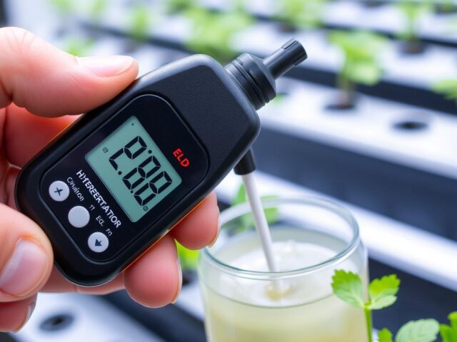 Penggunaan EC meter untuk mengukur konsentrasi nutrisi dan mencegah AB Mix bocor