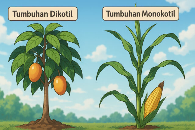 contoh tumbuhan dikotil dan monokotil contoh tumbuhan dikotil dan monokotil